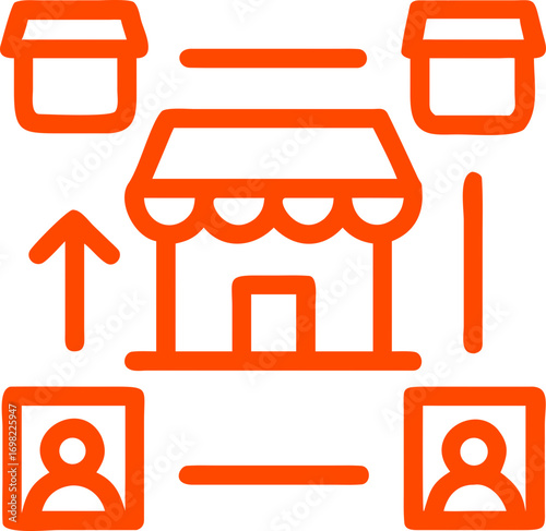 store marketplace vector icon