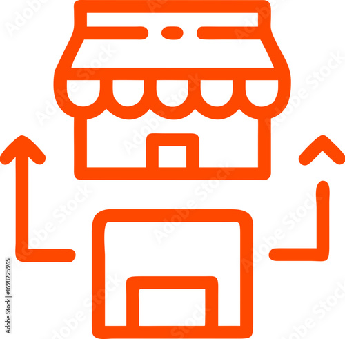 store marketplace vector icon