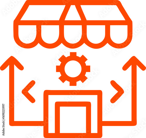 store marketplace vector icon
