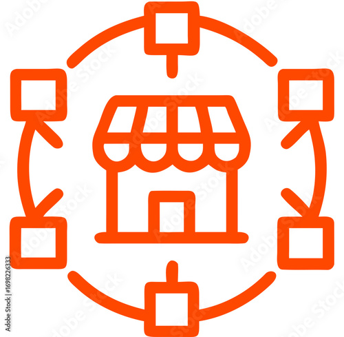 store marketplace vector icon