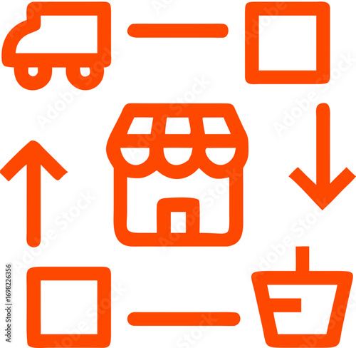 store marketplace vector icon