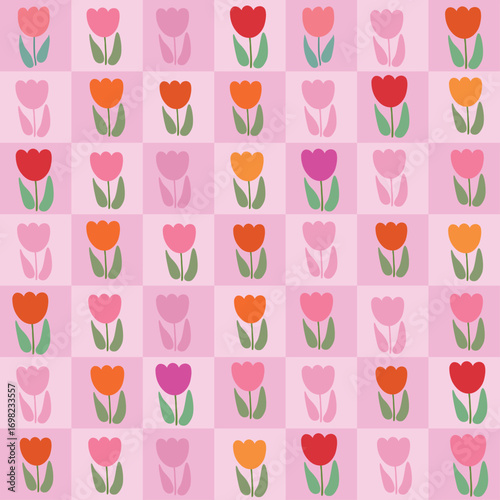 a cute tulip pattern