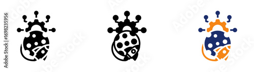 Space Exploration Technology Icon Collection Glyph & Mixed Style 