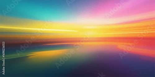Sunset and sunrise over the sea with colorful sky and clouds