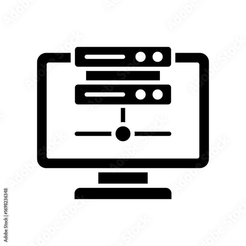 Virtual Server glyph icon
