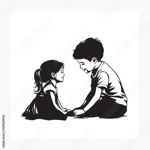 silhouette of a couple