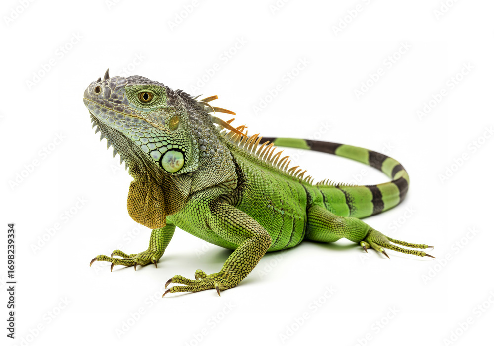 Fototapeta premium Lizard isolated on white background