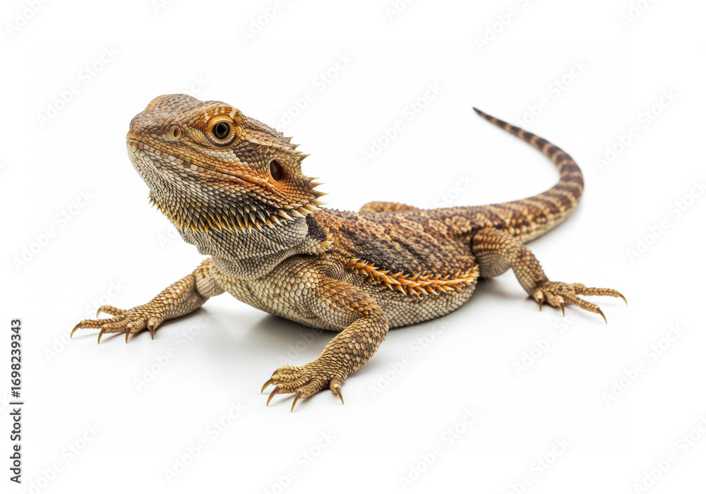 Naklejka premium Lizard isolated on white background