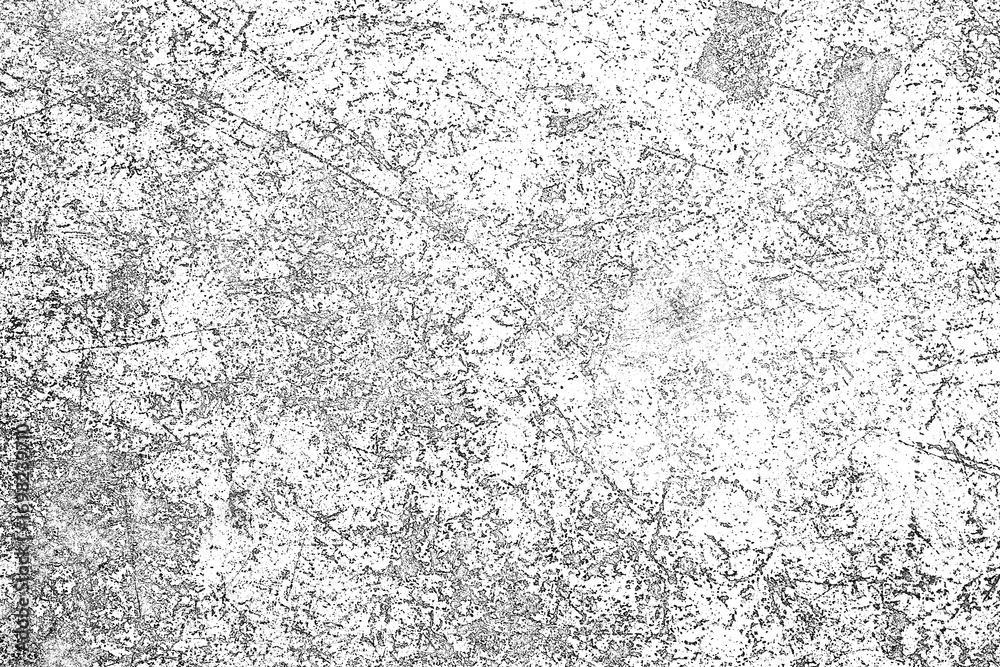 Obraz premium Abstract Messy Scratched Texture, Grungy Speckle Overlay, Distressed Monochrome Surface Background
