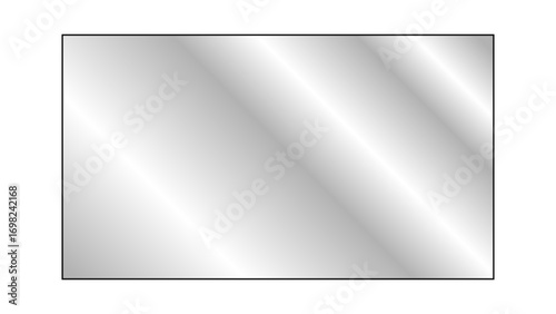Transparent shiny glass plate. Clear glass showcase on a transparent background. Realistic laptop or TV screen glare or reflection. Vector illustration.