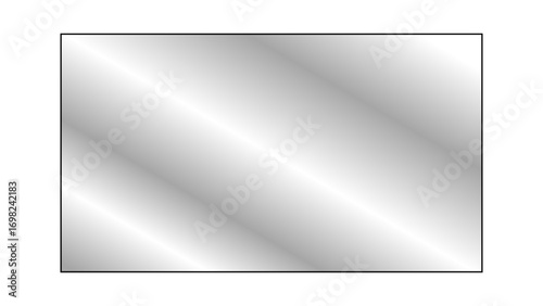 Transparent shiny glass plate. Clear glass showcase on a transparent background. Realistic laptop or TV screen glare or reflection. Vector illustration.