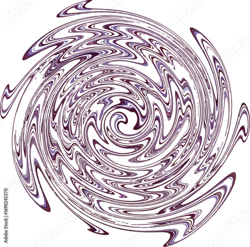 Abstract swirling pattern with deep purple and white tones creating a mesmerizing vortex effect