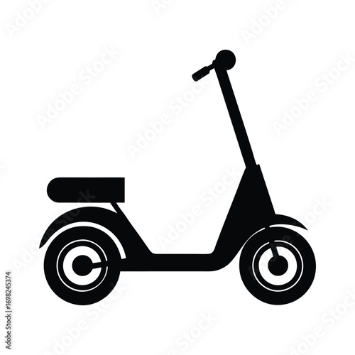 Electric Scooter Icon Modern City Transportation for Eco-Friendly Urban Travel and Mobility Solutions