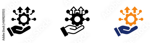 Technological Advances Icon Collection Glyph & Mixed Style 