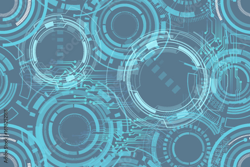 seamless pattern technologic background design