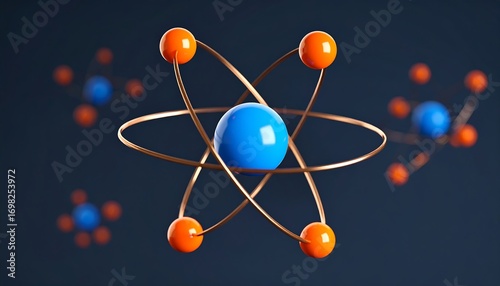 3D model of atoms