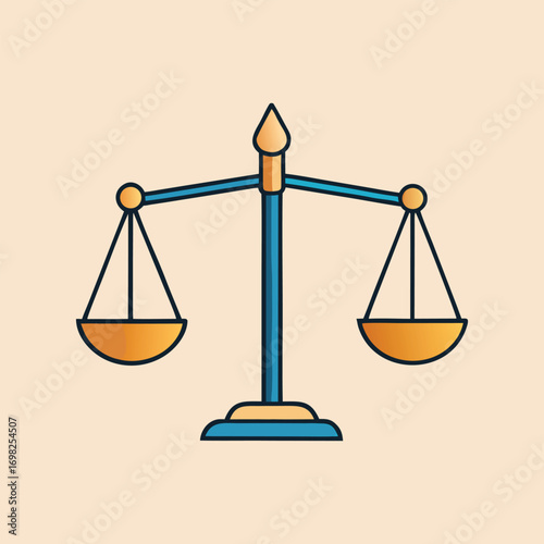 Scales of Justice Law Balance Measurement Icon