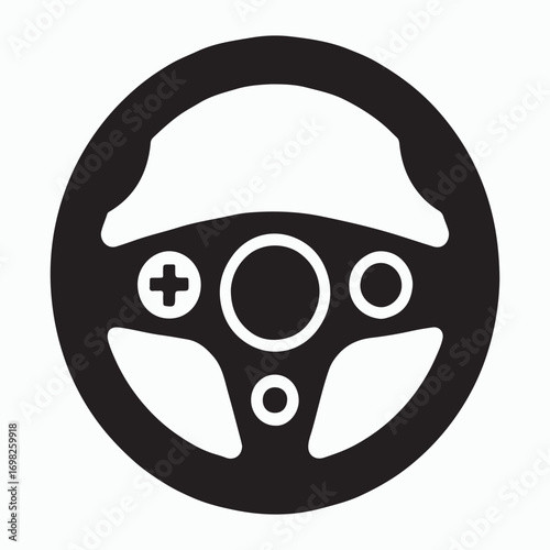 Steering wheel controller racing solid design