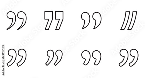 Quote icon vector illustration. Quotation mark sign and symbol.