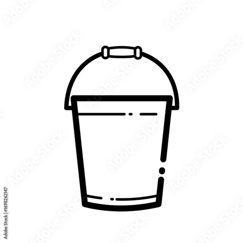  Bucket  - line icon 