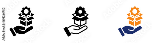 Product Service Icon Collection Glyph & Mixed Style 