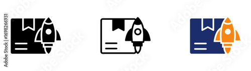 Product Release Icon Collection Glyph & Mixed Style 
