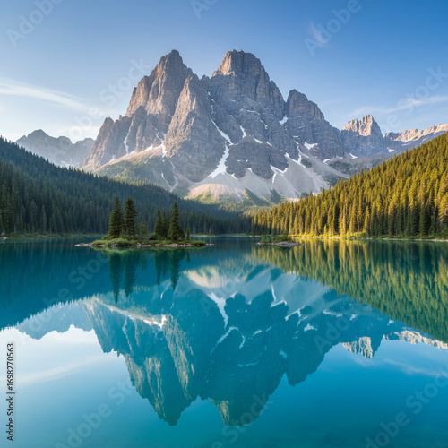 lake in the mountains