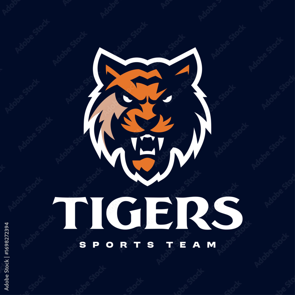 Fototapeta premium Tiger sports team logo