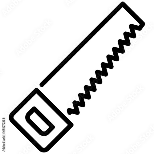 whipsaw icon isolated on white background. vector illustration icon for construction tools