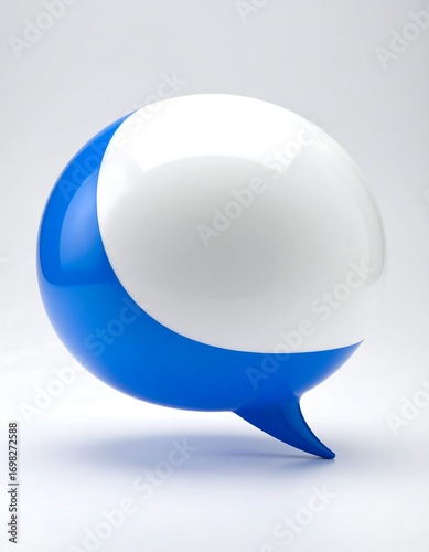 3D speech bubble graphic