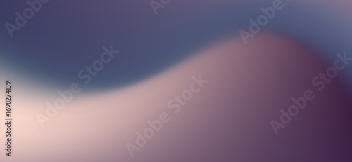 Swirling gradient of dusty blue, pale peach, and dark lavender creates a soft and subtle abstract design with a flowing organic shape, ideal for modern backgrounds and wallpapers