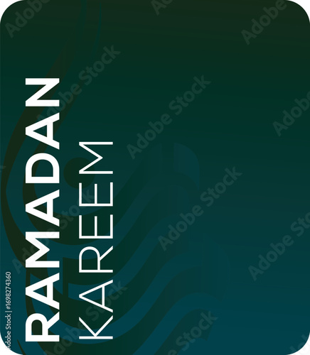 Ramadan Kareem Islamic Art Calligraphy translated to english Bleesed Ramadan 