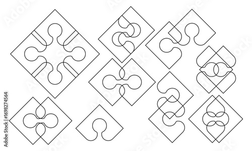 Shapes_Outline pattern design set