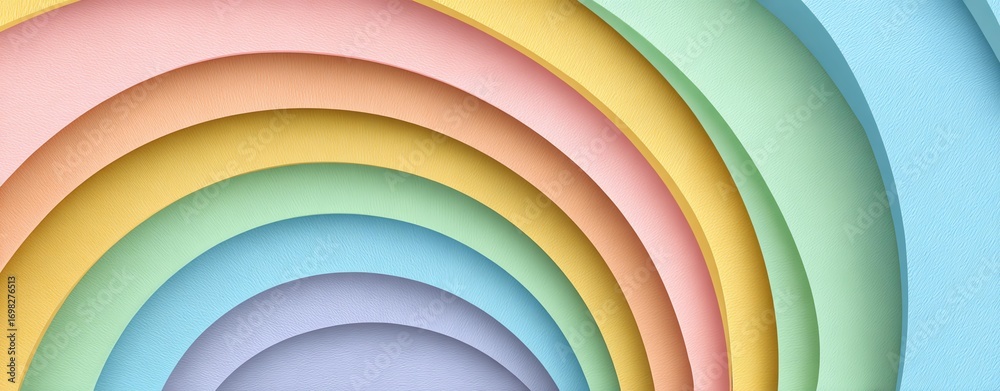 Obraz premium Colorful Paper Quilling Mandala and Spiral Designs for Abstract Backgrounds, Wellness Posters, and Creative Art Therapy Concepts – Colorful Abstract Layered Paper Texture Background