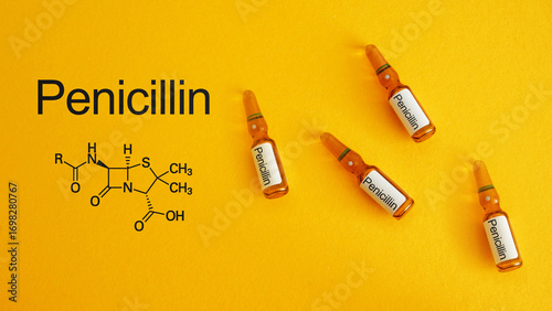 Photos Penicillin injections antibiotic against bacterial infection