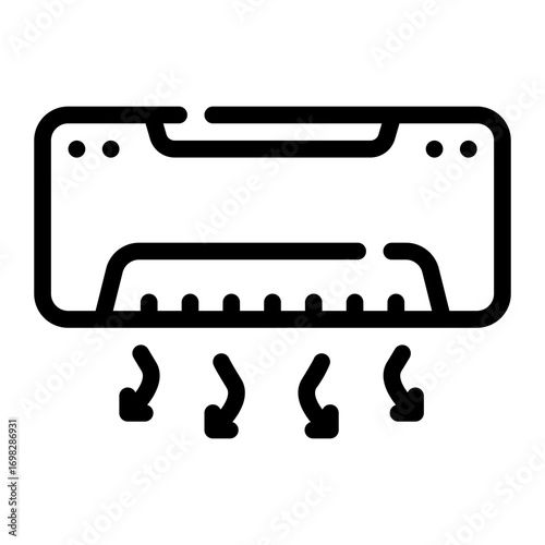 air conditioning line icon