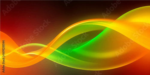 Abstract and colorful wave patterns swirl across a bright, smooth background, creating a vibrant digital art illustration with a dynamic feel