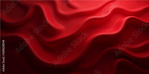 Elegant, flowing red satin and silk fabric create a luxurious and shiny textile backdrop for your design