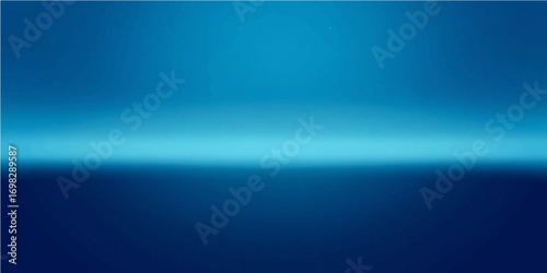 Soft light beams and glowing lines form a vibrant blue wave pattern on a dark, abstract background