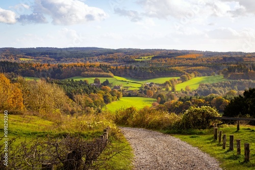 landscape of Surrey Hills, England