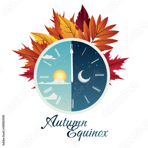 Autumn Equinox. September 20. In the northern hemisphere, the night becomes longer than the day.