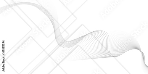 Abstract wave element for design. Digital frequency. Elegant abstract smooth swoosh speed gray wave modern stream. art background. Vector illustration. Wave with lines created using blend.	
