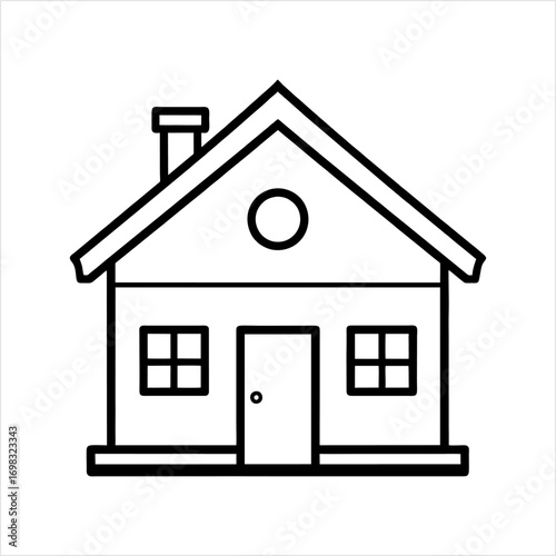 Family home icon vector