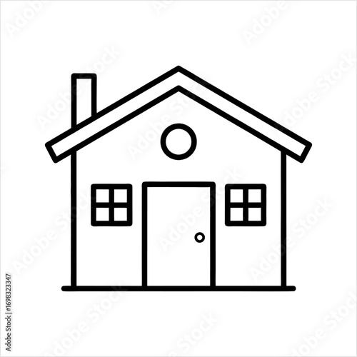 Family home icon vector
