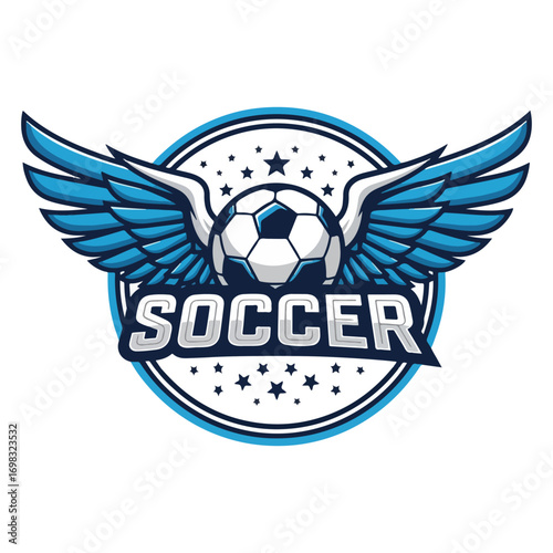 Modern football emblem logo design