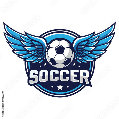 Modern football emblem logo design