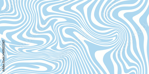 Abstract background seamless pattern with colorful waves. Trendy vector illustration in retro psychedelic style
