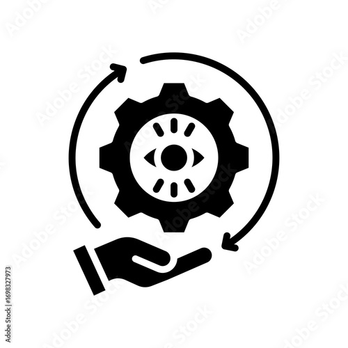 Visual Management glyph icon