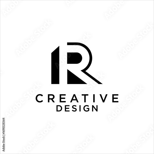 Free Download  Monogram Letter  R Logo Vector Design symbol Brand Identity Company Creative Elegant Corporate Modern Graphic Template Alphabet Initial Concept Minimal Geometric Marketing - GFXLoad