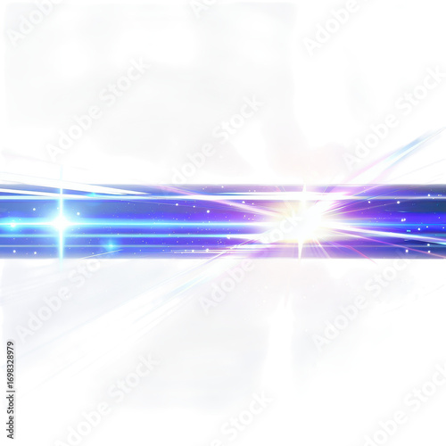 Bright light streaks and glowing particles create an abstract background during a cosmic event